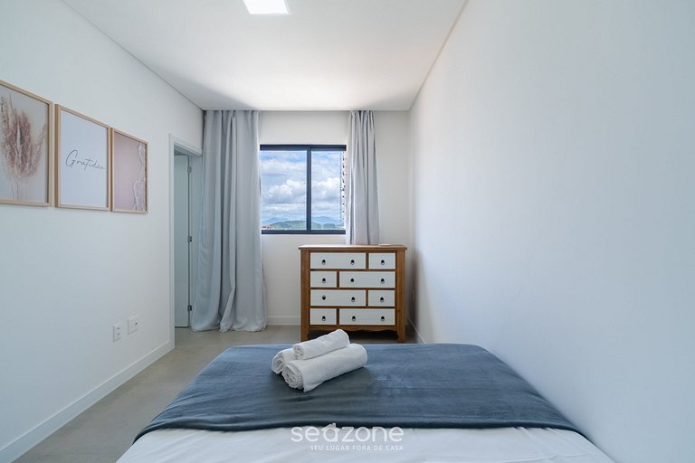 Apto confortável c/ vista mar - Pôrto Belo CLE1203