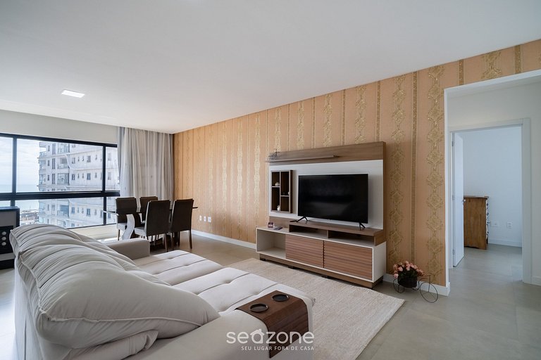 Apto confortável c/ vista mar - Pôrto Belo CLE1203