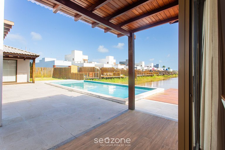 Casa c/ 2 suites a orillas de la laguna CDL0008