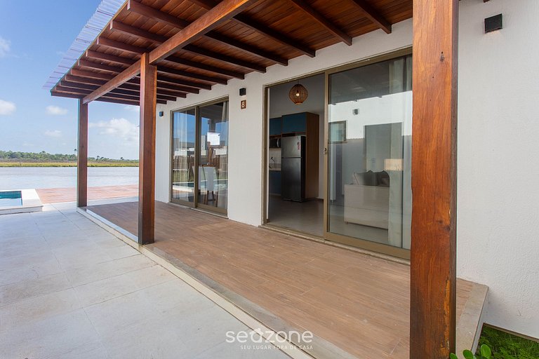 Casa c/ 2 suites a orillas de la laguna CDL0008