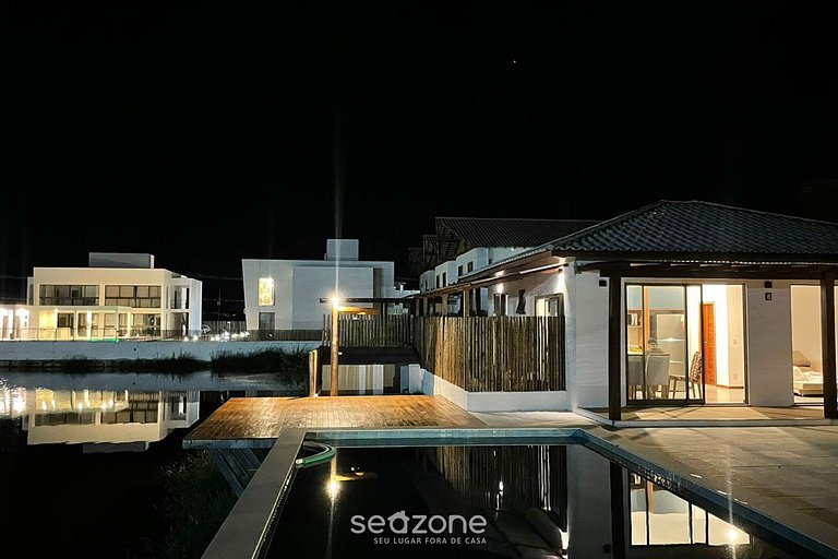 Casa c/ 2 suítes à beira da lagoa em Maraú CDL0008