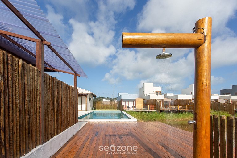 Casa c/ 2 suítes à beira da lagoa em Maraú CDL0008