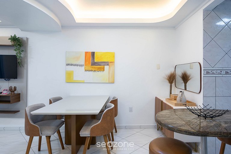 Apto c churrasq. 40m da Praia de Bombinhas BDS0111