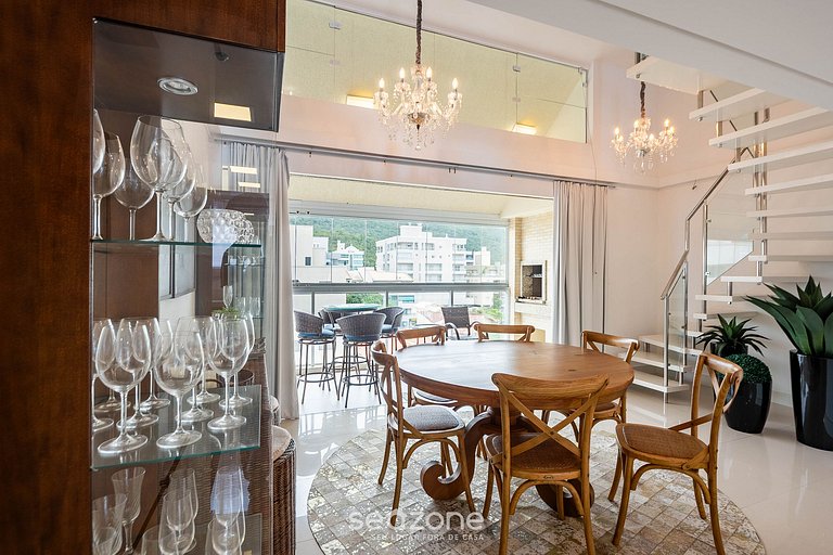 Apto c/ piscina e churrasq., 280m da praia IMD0502