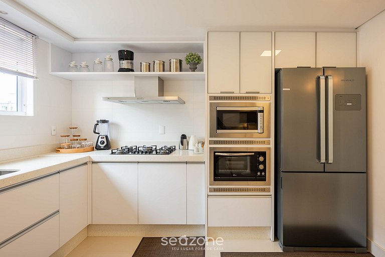 Apto c/ piscina e churrasq., 280m da praia IMD0502