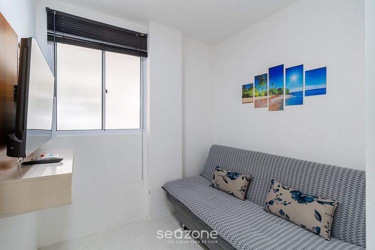 Conforto em Cond. Frente Mar em Floripa ILH0001