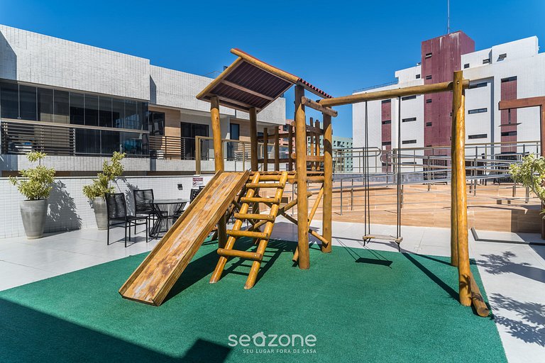 Su estancia a 2min de la playa en un edificio con piscina en