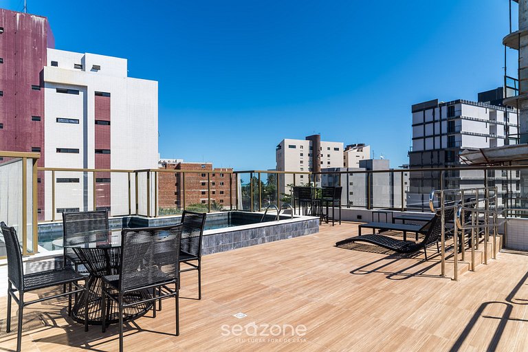 Sua estadia a 350m da Praia em prédio c/ piscina na melhor l