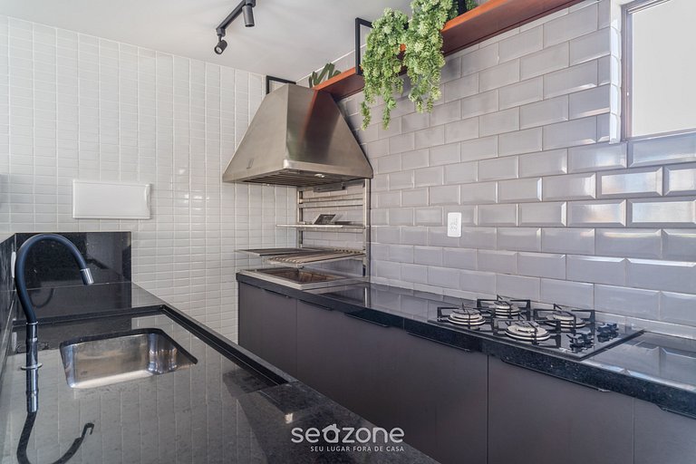 Apto a 350m da Praia em cond. c/ piscina PTA0203