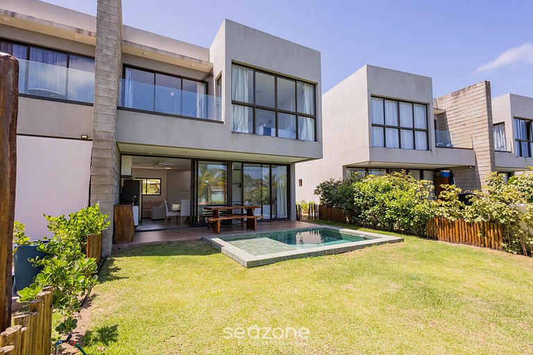 Casa pé na areia c Piscina e churrasqueira GRE0036