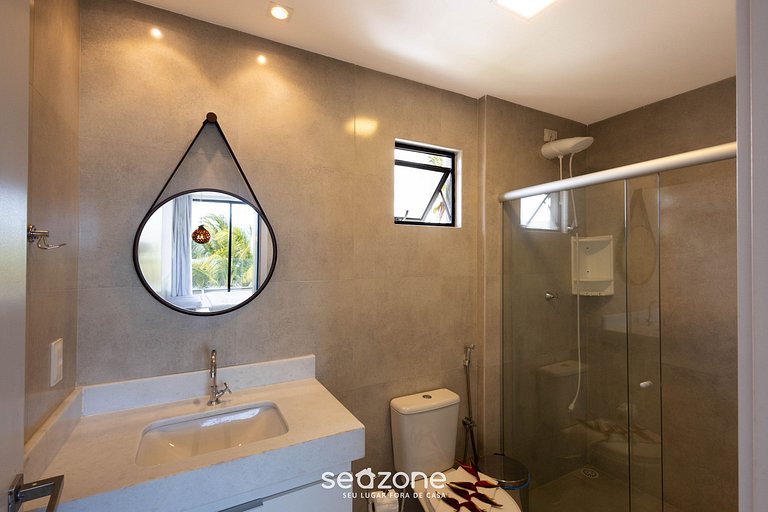 Casa pé na areia c Piscina e churrasqueira GRE0036