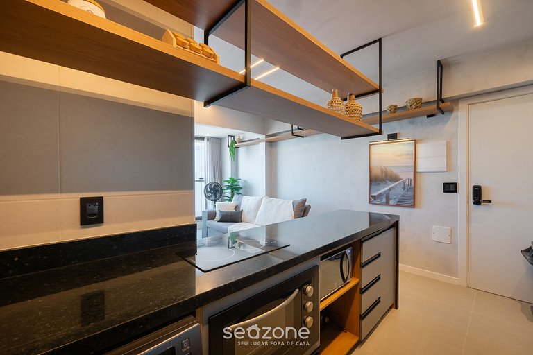 Apto c/ vista mar em prédio c/ piscina EDF1303