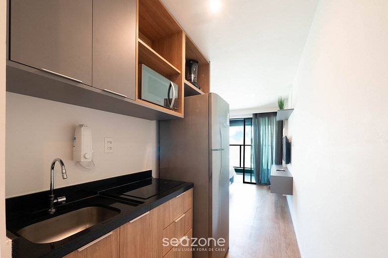 Estúdio em cond. Beira-mar, Jardim Armação ARU0731