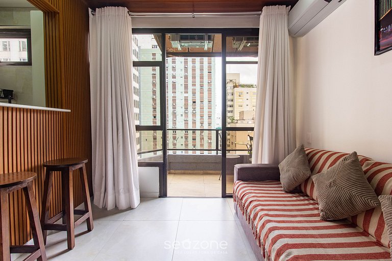 Apt en cond. c/ piscina, 500 m de Paulista TNP0713