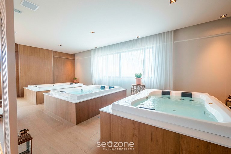 Estúdio em cond. c/ Piscina à Beira-mar ARU0727