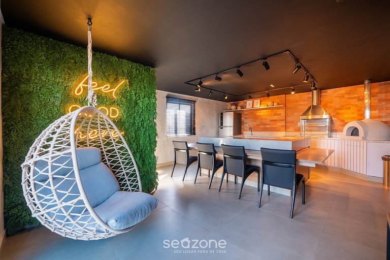 Estúdio em cond. c/ Piscina à Beira-mar ARU0727