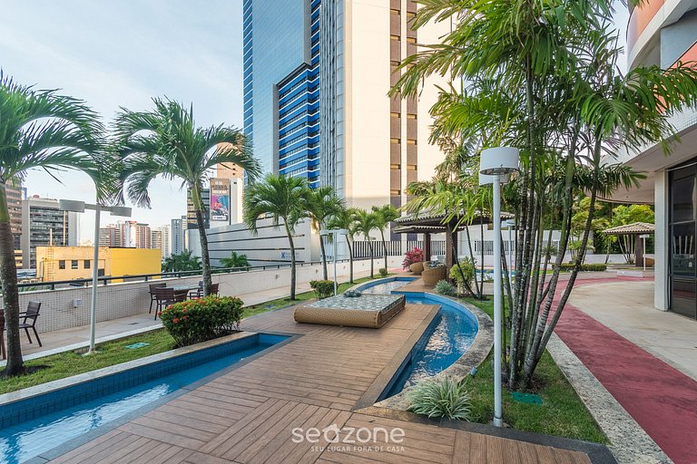 Estudio en hotel con piscina y gimnasio MSB1208