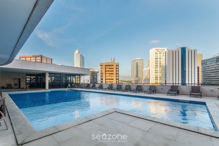 Estudio en hotel con piscina y gimnasio MSB1208