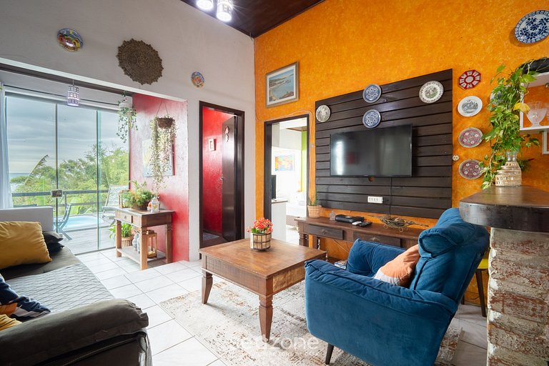 Casa vista mar c/ piscina e acesso à praia IZE0016