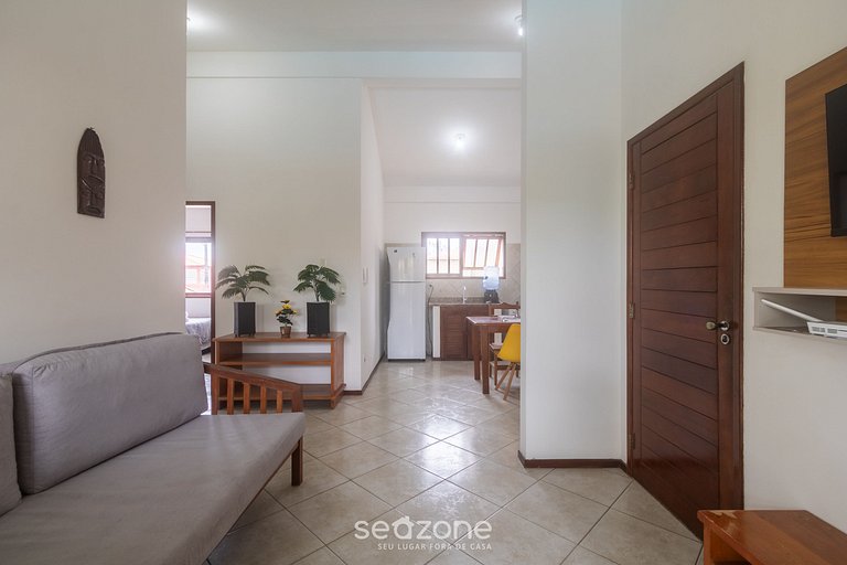 Apto a 500 m del mar en cond. con piscina ENL0007