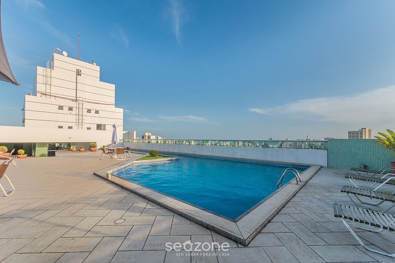 Apto em cond. c/ piscina e academia - IBF1607