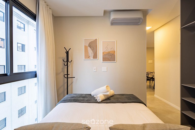 Apto a 220m da praia com varanda gourmet – FFS0905