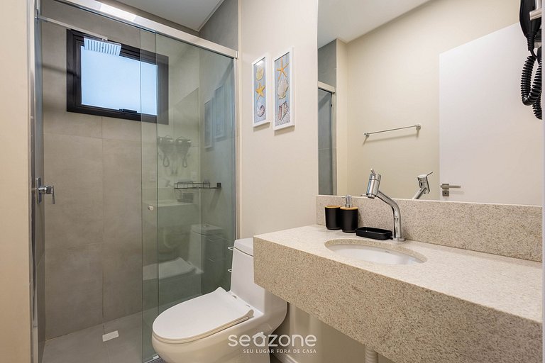 Apto a 220m da praia com varanda gourmet – FFS0905