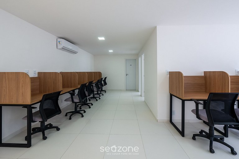 Apto c/ balcón a 280 m del mar, Salvador CLF0204