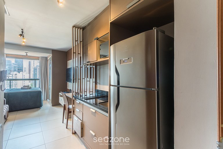 Studio a 220 m del mar, condo. c/ piscina BPM0909