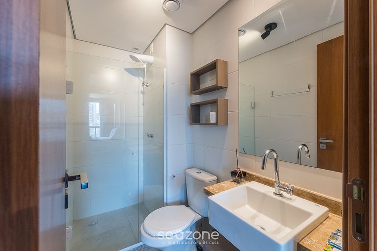 Studio a 220 m del mar, condo. c/ piscina BPM0909