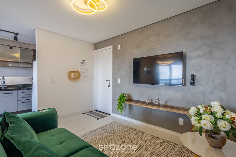 Apto c/ Churrasqueira a 400m da Praia SKL1203