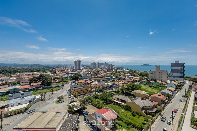 Apto c/ Churrasqueira a 400m da Praia SKL1203