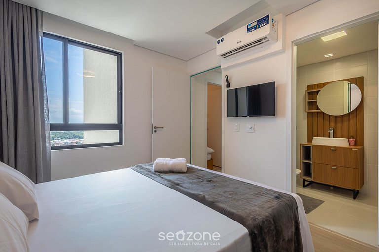 Apto c/ Churrasqueira a 400m da Praia SKL1203