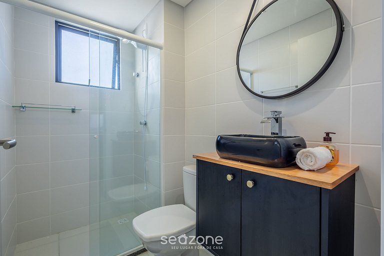 Apto c/ Churrasqueira a 400m da Praia SKL1203