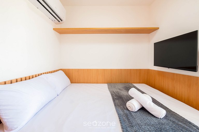 Apto c/ varanda a 280m da Praia, Salvador CLF0204