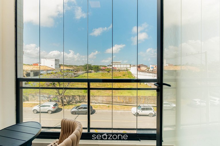 Apto c/ varanda a 280m da Praia, Salvador CLF0204