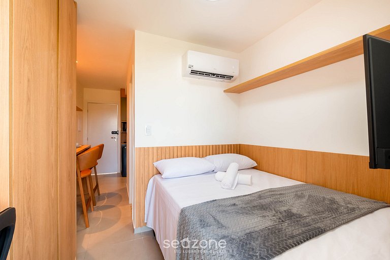 Apto c/ balcón a 280 m del mar, Salvador CLF0204