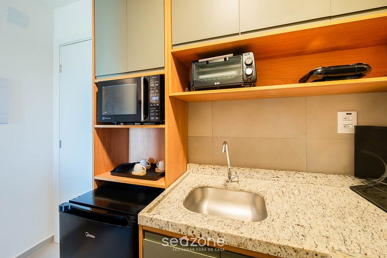 Apto c/ varanda a 280m da Praia, Salvador CLF0204