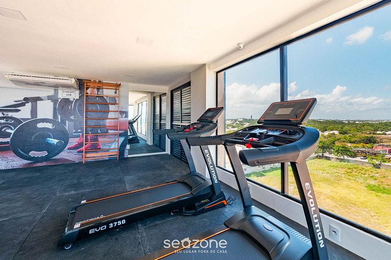 Apto en edf. c/ piscina a 280m del mar CLF0104