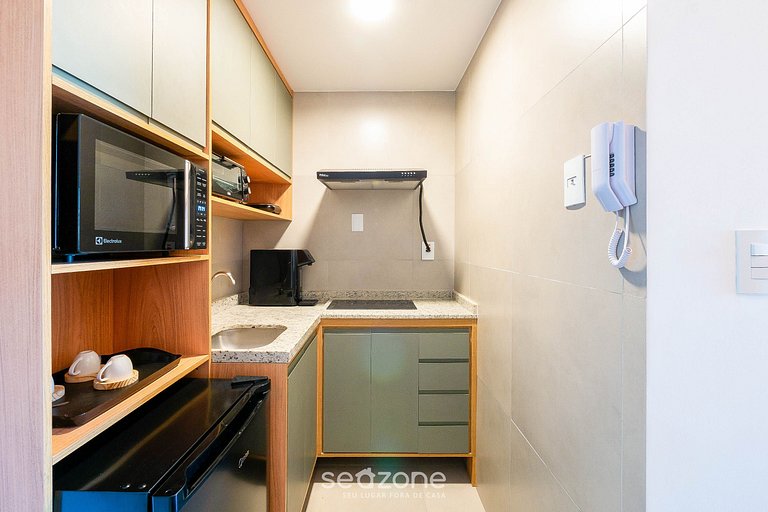 Apto en edf. c/ piscina a 280m del mar CLF0104