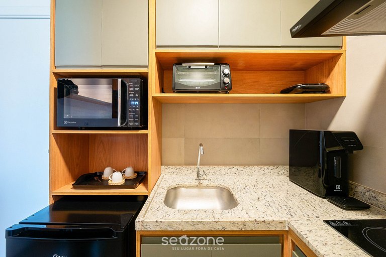 Apto en edf. c/ piscina a 280m del mar CLF0104