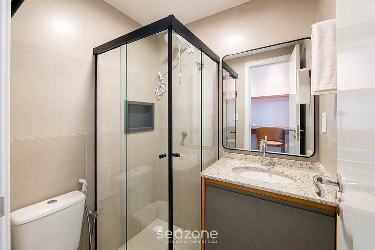 Apto en edf. c/ piscina a 280m del mar CLF0104