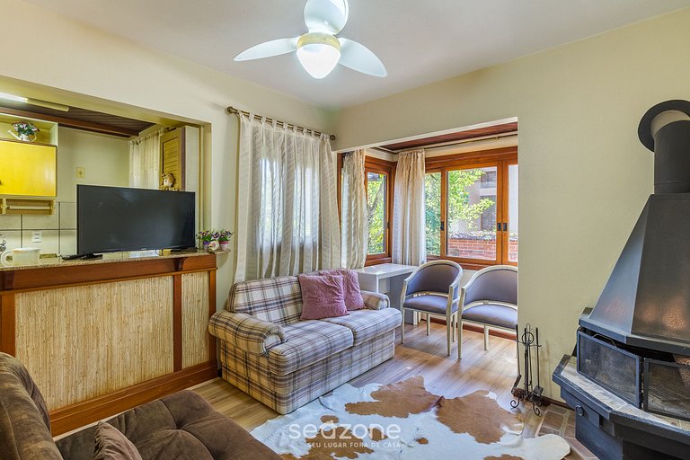 Apto 1QT c/ lareira em Gramado-RS DVA0103