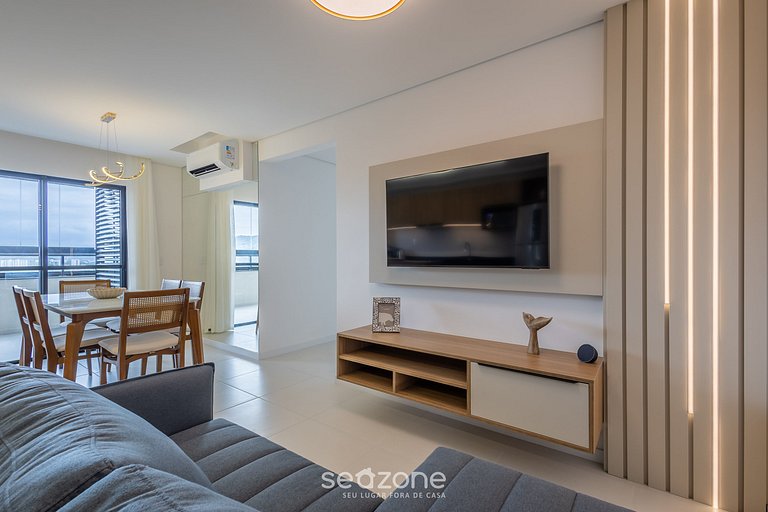 Apto con vista al mar y balcón gourmet SKL1201