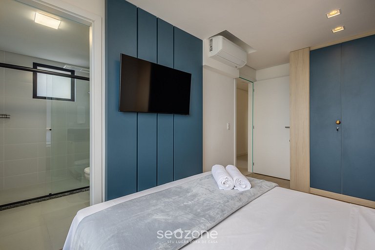 Apto con vista al mar y balcón gourmet SKL1201