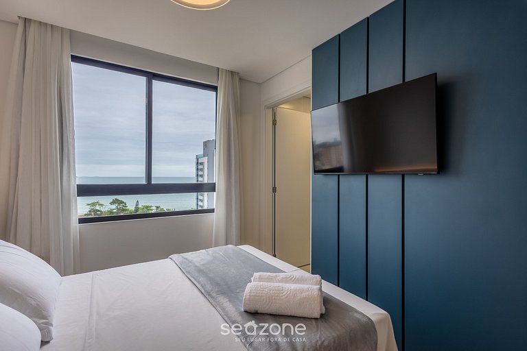 Apto con vista al mar y balcón gourmet SKL1201