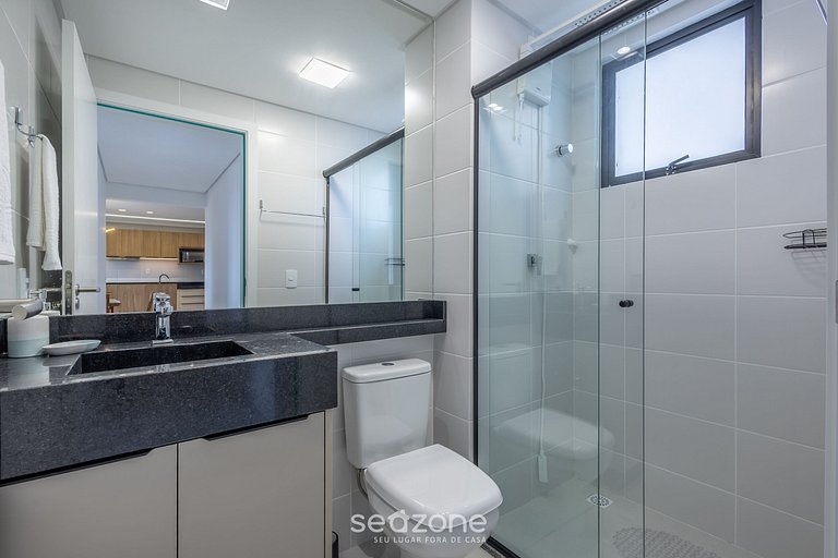 Apto c/ vista p/ o mar e varanda gourmet SKL1201