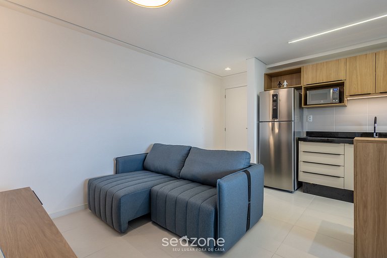 Apto c/ vista p/ o mar e varanda gourmet SKL1201