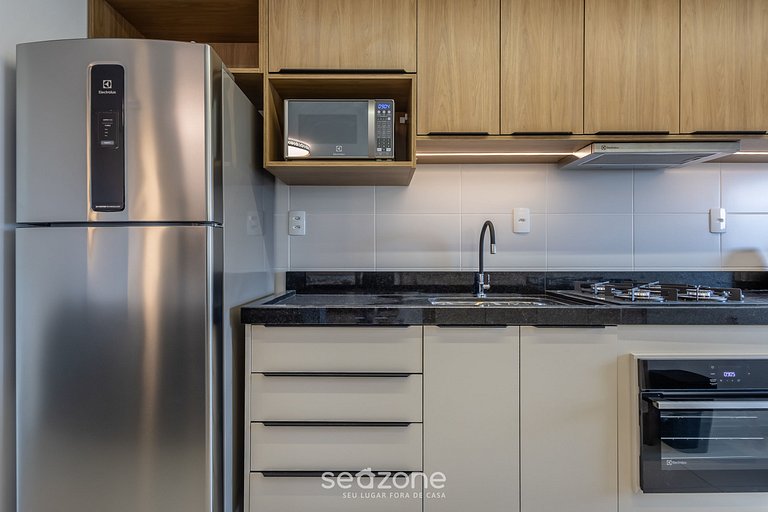 Apto con vista al mar y balcón gourmet SKL1201