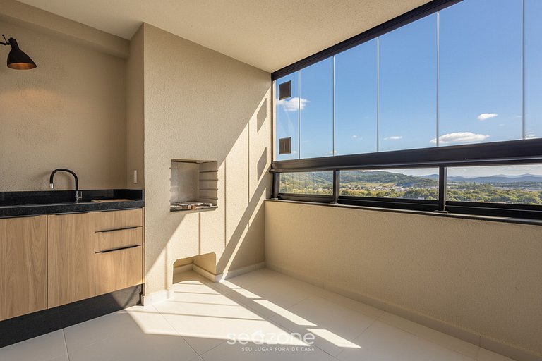 Apto con vista al mar y balcón gourmet SKL1201